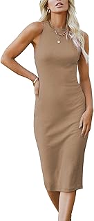 PRETTYGARDEN Women Bodycon Midi Dress