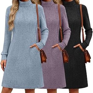 Velvelhall Women Long Sweater Dress
