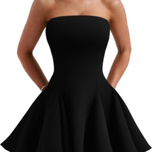 DAAWENXI Women's Sexy Strapless Dress