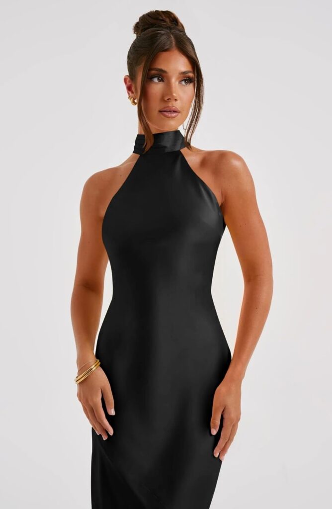 Memoriesea Womens Sexy High Split Sleeveless Backless Party Wedding Maxi Dress