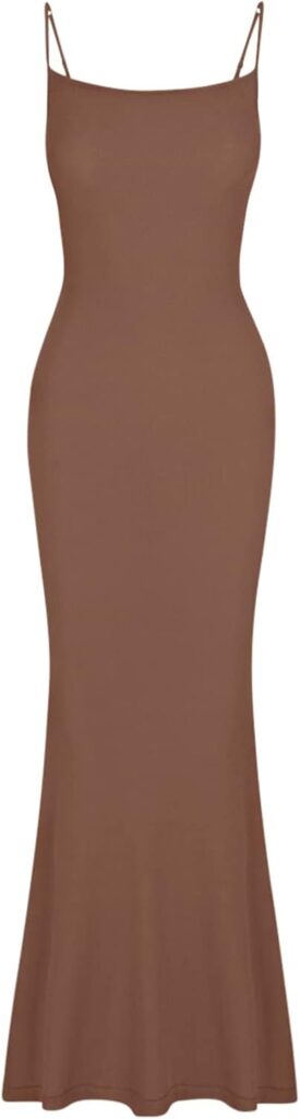 REORIA Womens Basic Sexy Lounge Slip Long Dress Elegant Sleeveless Backless Ribbed Bodycon Maxi Dresses REORIA Womens Basic Sexy Lounge Slip Long Dress Elegant Sleeveless Backless Ribbed Bodycon Maxi Dresses