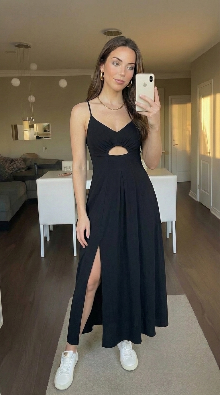 BTFBM Women Spaghetti Strap Midi - Image 5