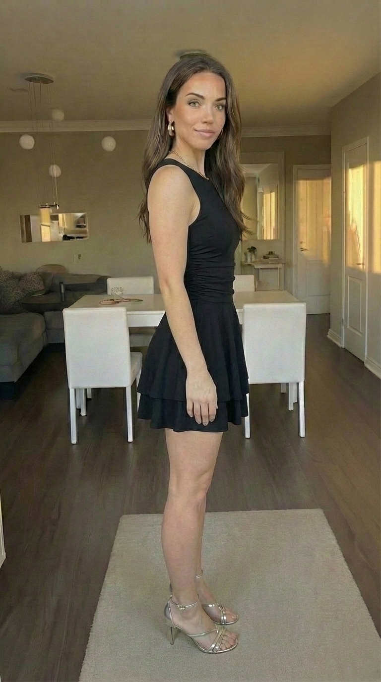 Kaximil Womens Ruffle Hem Dress - Image 6