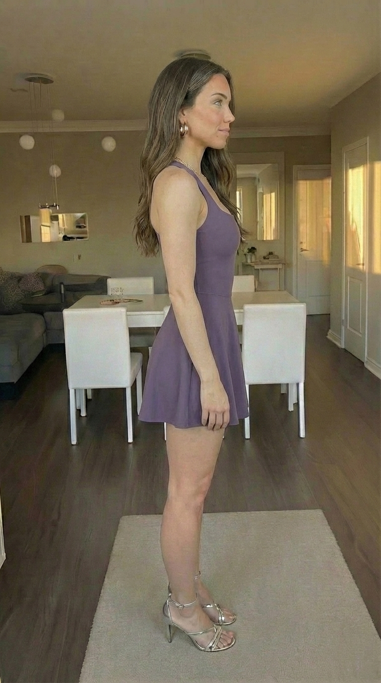 QINSEN Womens Tennis Dress Purple - Image 4