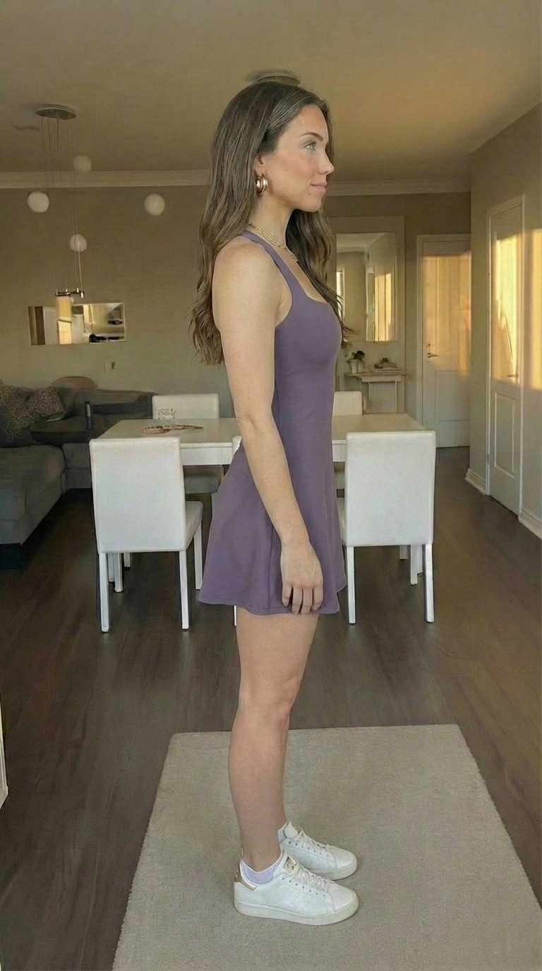 QINSEN Womens Tennis Dress Purple - Image 5