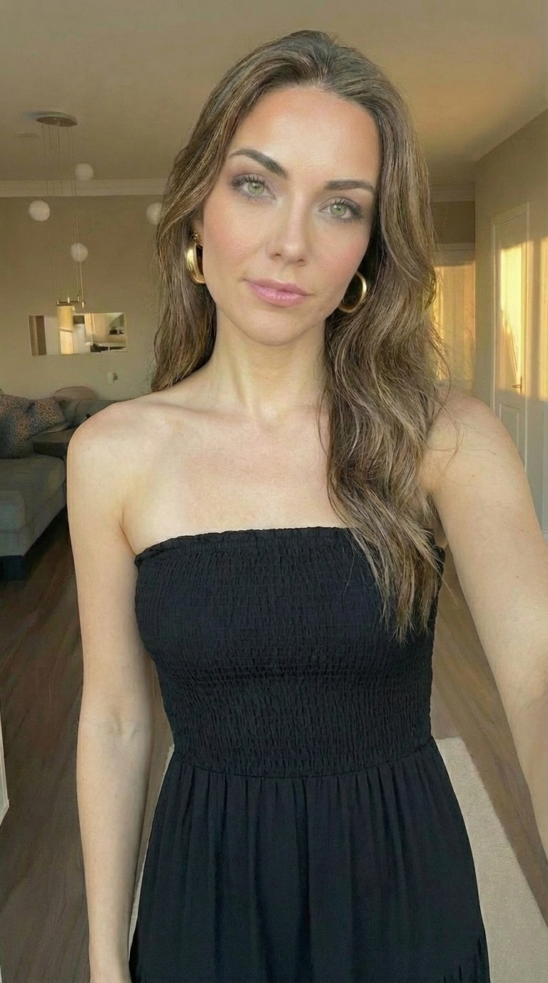 ZESICA Women's Summer Boho Strapless Maxi Dress Black