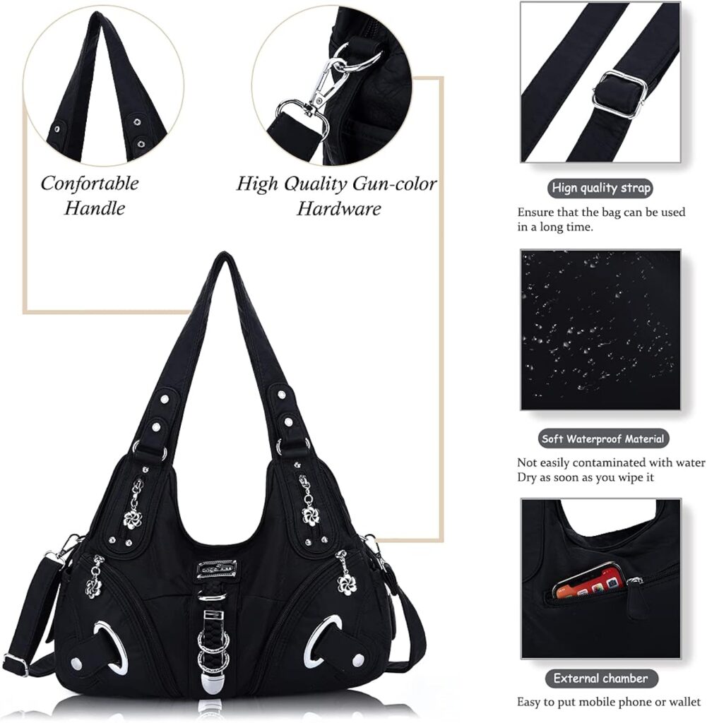 Angelkiss Hobo Purses and handbags for Women Satchel Handbag Women Purses Large Daily Shoulder Bags