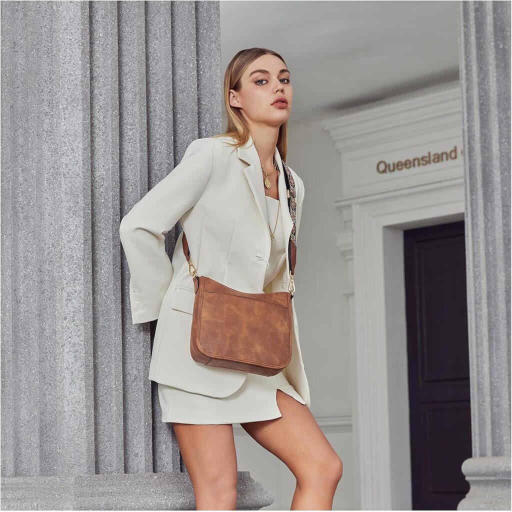 BOSTANTEN Crossbody Bags for Women Trendy Vegan Leather Hobo Purses Shoulder Handbags With Wide Shoulder Strap BOSTANTEN Crossbody Bags for Women Trendy Vegan Leather Hobo Purses Shoulder Handbags With Wide Shoulder Strap