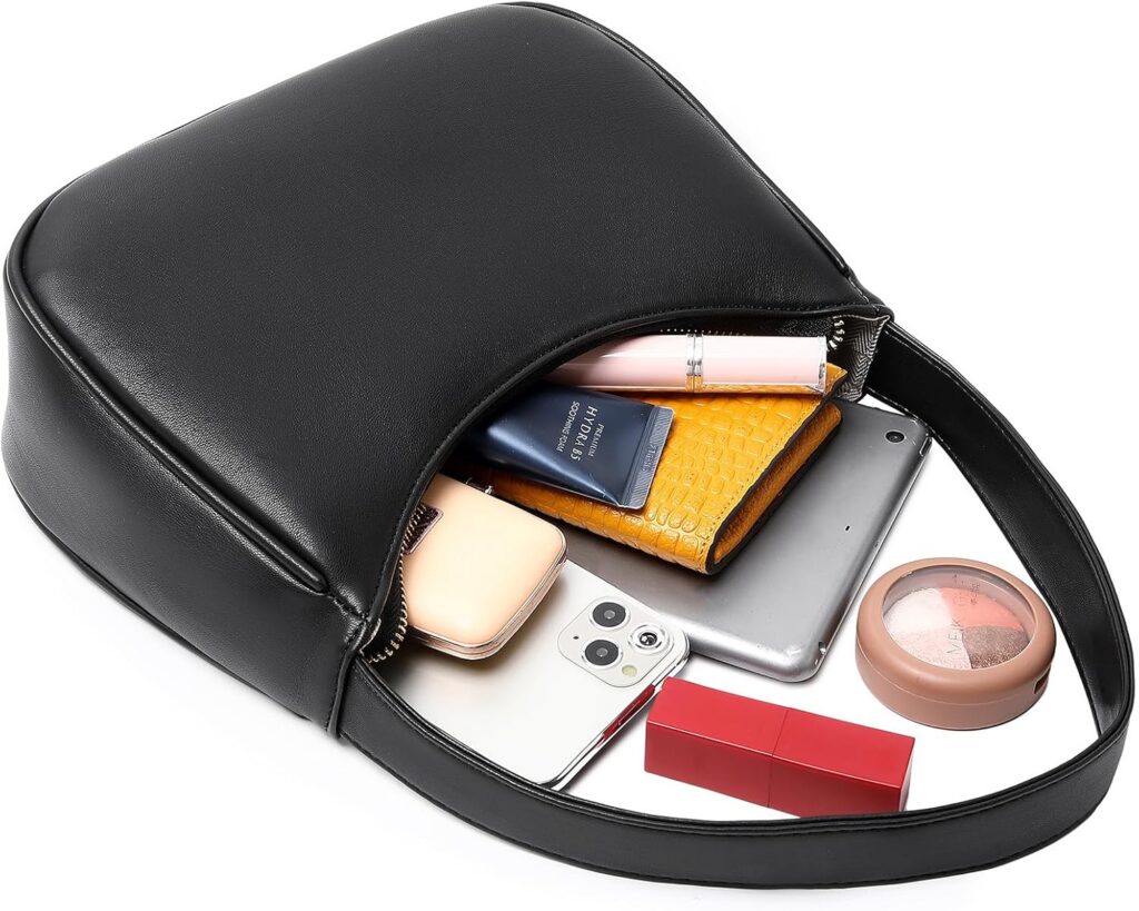 CYHTWSDJ Shoulder Bags for Women, Cute Hobo Tote Handbag Mini Clutch Purse with Zipper Closure