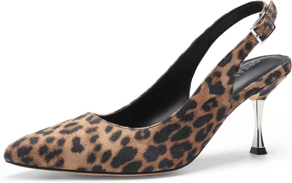 DREAM PAIRS Womens Heels Slingback Stiletto Pumps Shoes Pointed Closed Toe Kitten Heels Dress Bridal Elegant Wedding Sexy Party