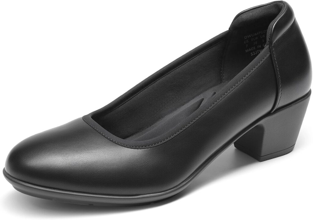 DREAM PAIRS Womens Low Chunky Heels Comfortable Block Work Pumps Closed Round Toe Dress Shoes for Office Business DREAM PAIRS Womens Low Chunky Heels Comfortable Block Work Pumps Closed Round Toe Dress Shoes for Office Business