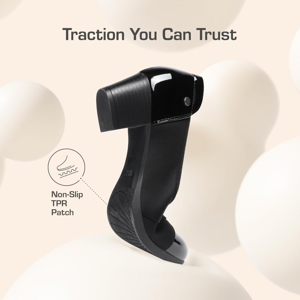 DREAM PAIRS Womens Pumps Low Chunky Block Closed Toe Shoes Work Comfortable Heels Round Toe Dress