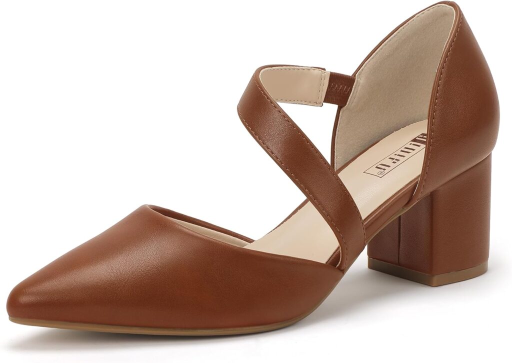 IDIFU IN2 Womens Pumps Closed Toe Strappy Heels Low Block Chunky Heels Dressy Wedding Bride Prom Business Dress Shoes for Women Comfortable Formal Pointed Toe Short Heels IDIFU IN2 Womens Pumps Closed Toe Strappy Heels Low Block Chunky Heels Dressy Wedding Bride Prom Business Dress Shoes for Women Comfortable Formal Pointed Toe Short Heels