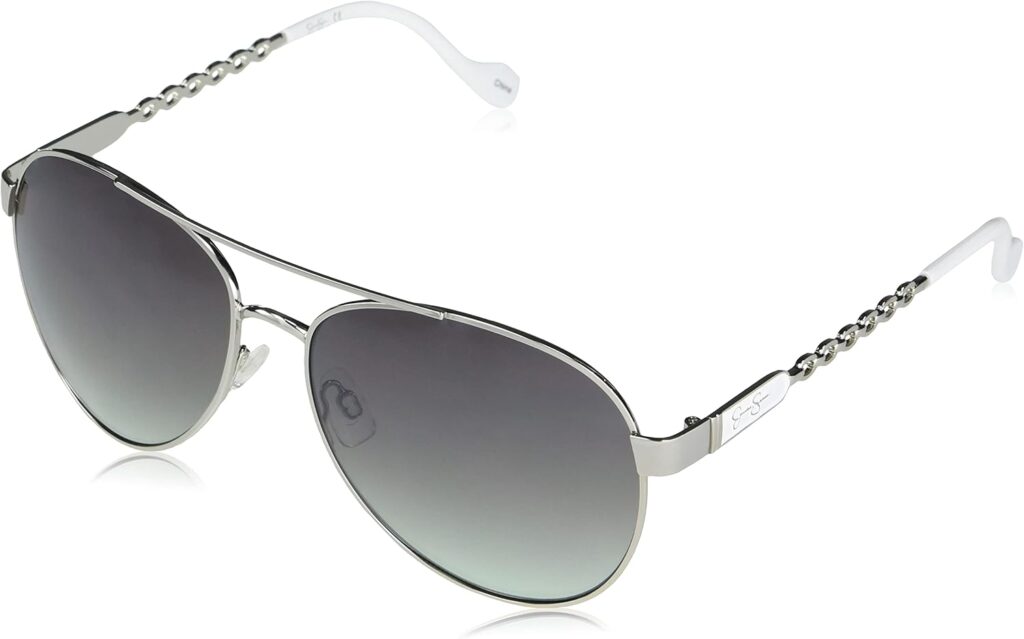Jessica Simpson Womens J5702 Elegant Metal Aviator Pilot Sunglasses with UV400 Protection