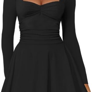 Kaximil Womens Long Sleeve Line Dress