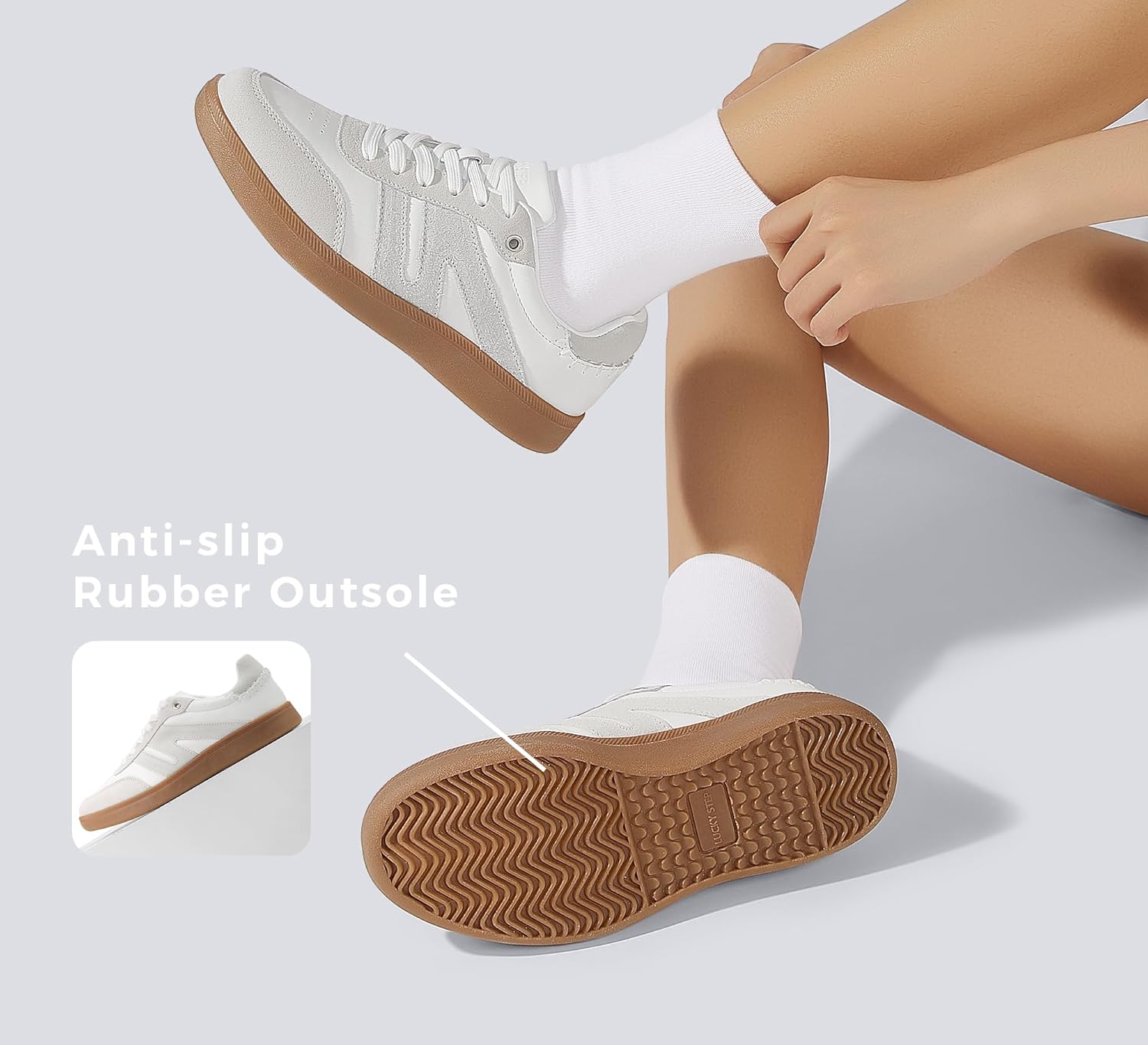 LUCKY STEP Retro Gum Sole Sneakers review