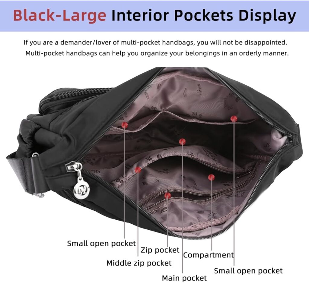 MINTEGRA Women Shoulder Handbag Roomy Multiple Pockets Bag Ladies Crossbody Purse Fashion Tote Top Handle Satchel