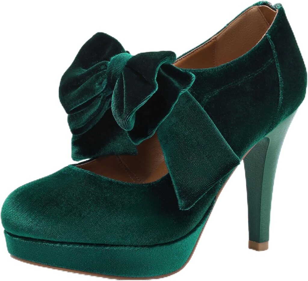 Mostrin Fashion Vintage Womens Small Bowtie Platform Pumps Ladies Sexy High Heeled Shoes Mostrin Fashion Vintage Womens Small Bowtie Platform Pumps Ladies Sexy High Heeled Shoes