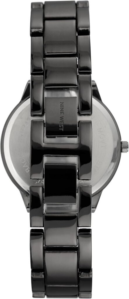 Nine West Womens Gunmetal Bracelet Watch Nine West Womens Gunmetal Bracelet Watch