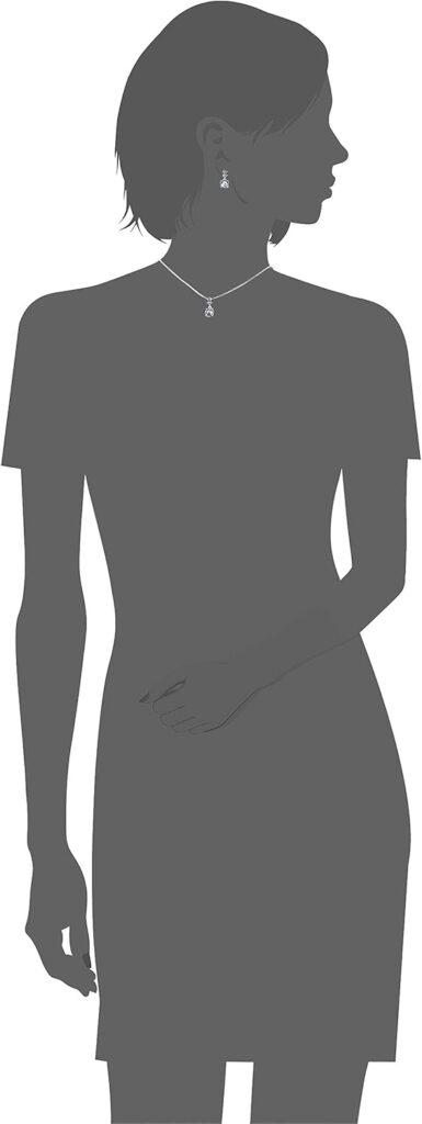 Nine West Womens Purple Necklace Earring Set Silver Tone