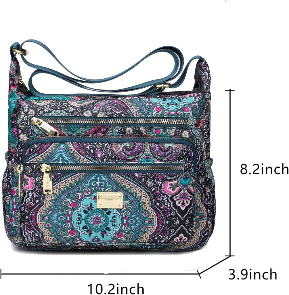 Pealwel Women Shoulder Handbag Roomy Multiple Pockets Bag Ladies Crossbody Purse Tote Top Handle Satchel