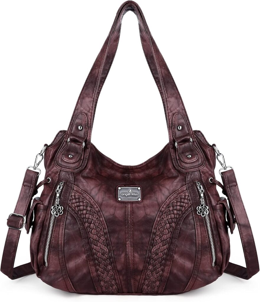 Purses and Handbags Women Fashion Tote Bag Shoulder Bags Top Handle Satchel Purses Washed Synthetic Leather Handbag Purses and Handbags Women Fashion Tote Bag Shoulder Bags Top Handle Satchel Purses Washed Synthetic Leather Handbag