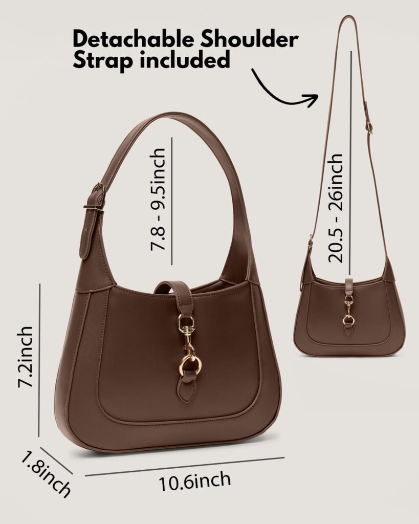 Shoulder Bag for Women - Small Shoulder Purses - Top Handle Structured Handbags - Adjustable Strap Vegan Leather Shoulder Bag for Women - Small Shoulder Purses - Top Handle Structured Handbags - Adjustable Strap Vegan Leather