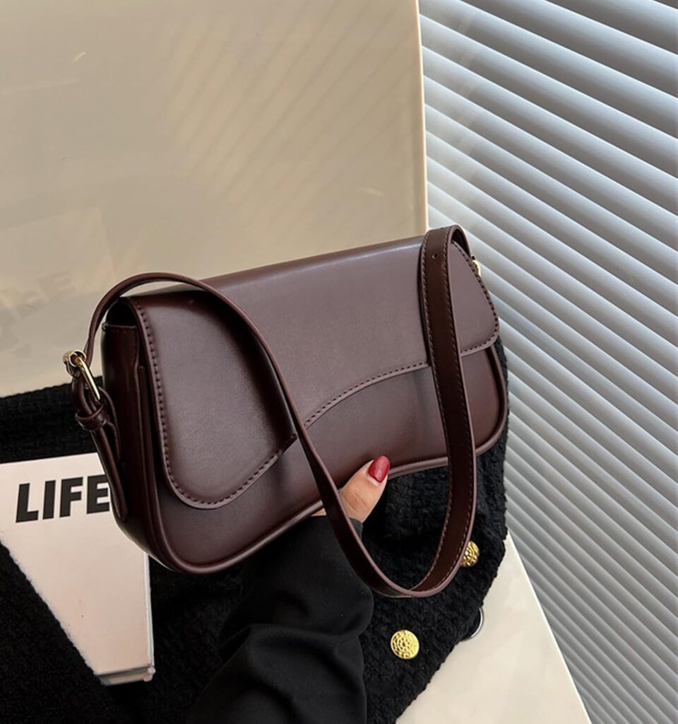 Shoulder Bag for Women Y2K Trendy Purse Vegan Leather Hobo Handbags Clutch Saddle Bag with 2 Removable Strap Shoulder Bag for Women Y2K Trendy Purse Vegan Leather Hobo Handbags Clutch Saddle Bag with 2 Removable Strap