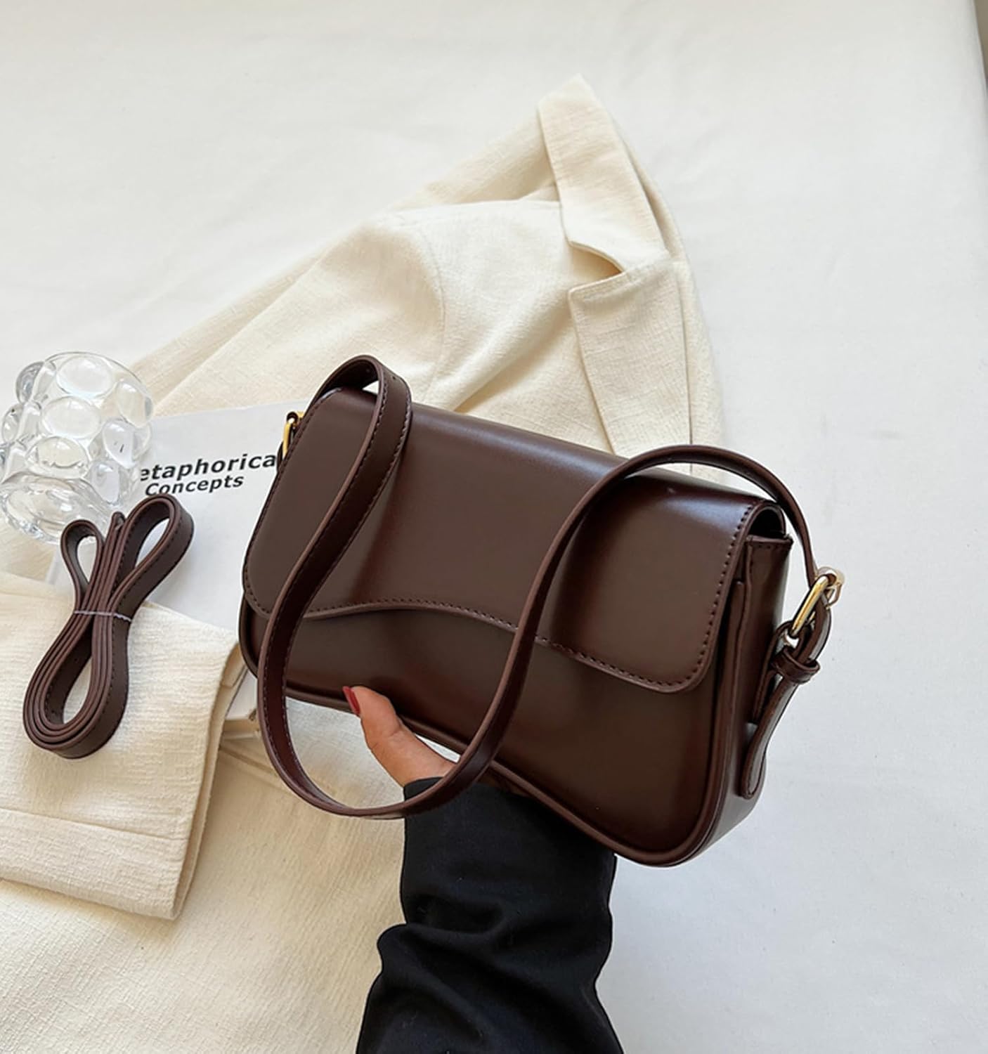 Y2K Vegan Leather Saddle Bag review