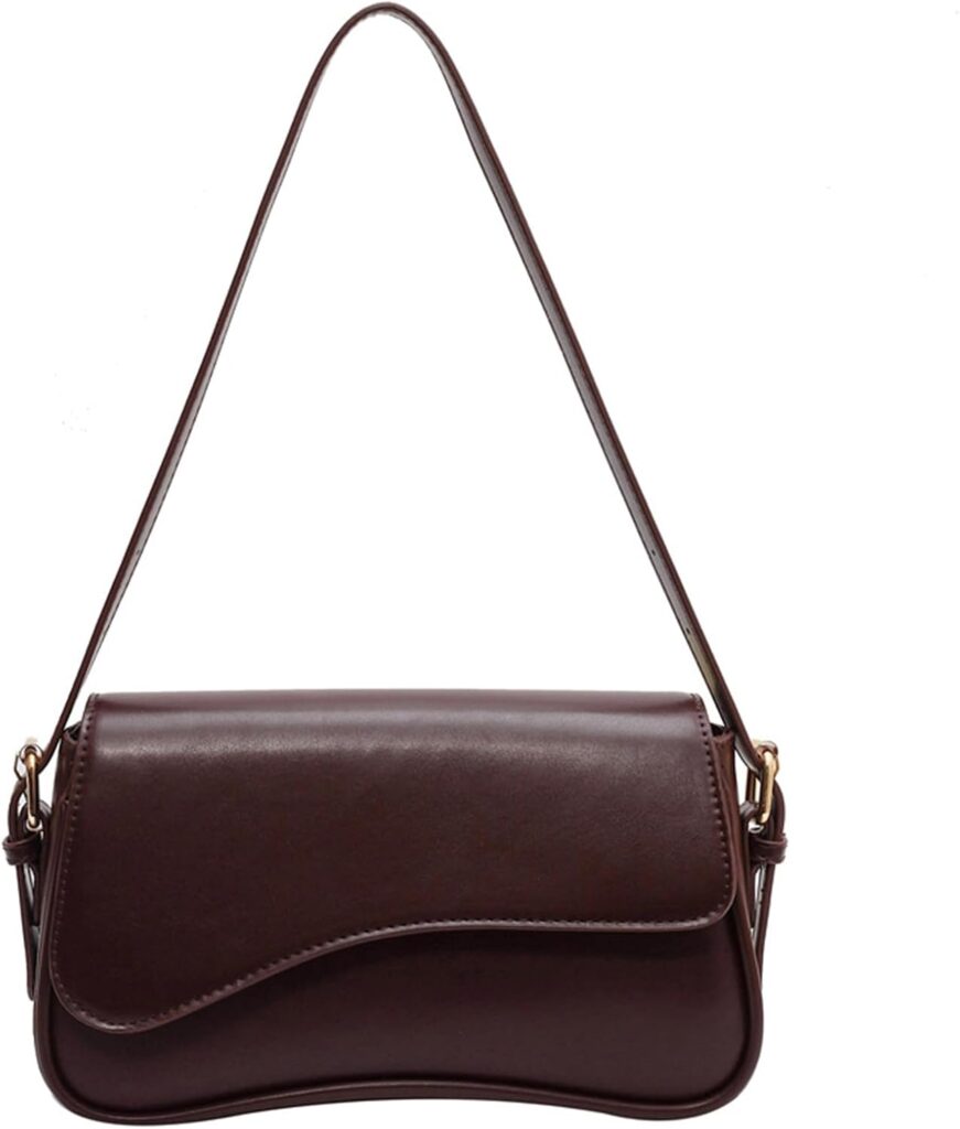 Shoulder Bag for Women Y2K Trendy Purse Vegan Leather Hobo Handbags Clutch Saddle Bag with 2 Removable Strap Shoulder Bag for Women Y2K Trendy Purse Vegan Leather Hobo Handbags Clutch Saddle Bag with 2 Removable Strap