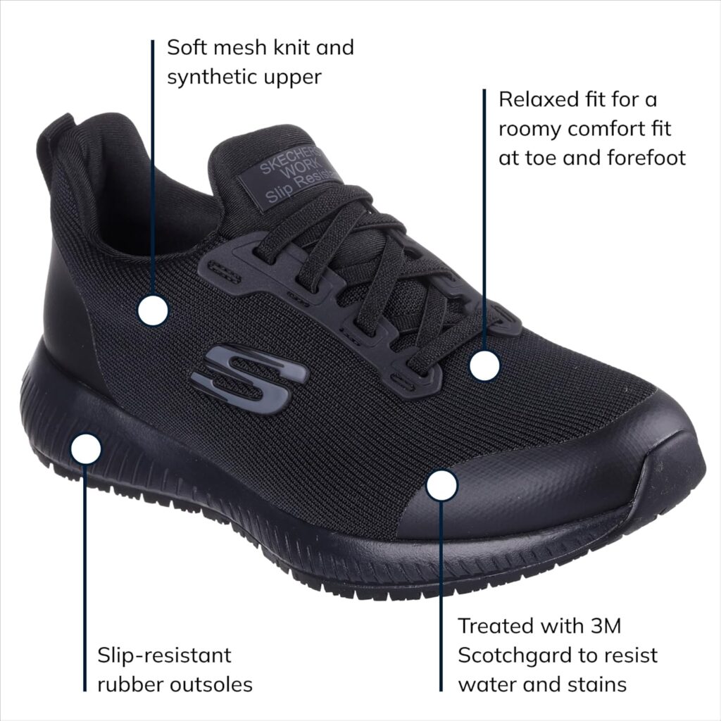 Skechers Womens Squad SR Food Service Shoes