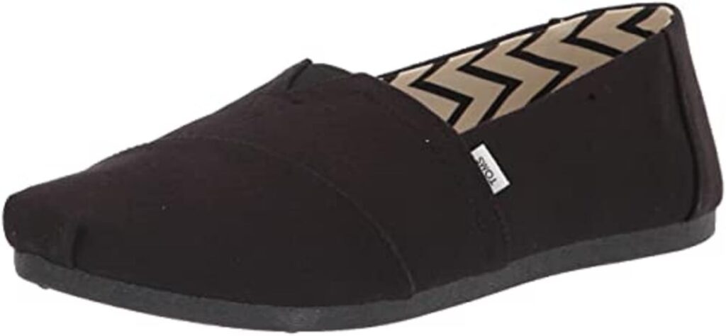 TOMS Womens Sperry Walpargata P Loafer Flat, Black/Black, 8 US