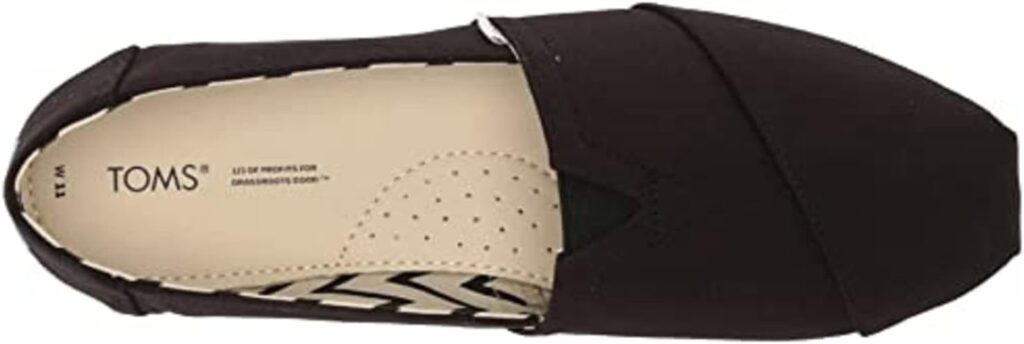 TOMS Womens Sperry Walpargata P Loafer Flat, Black/Black, 8 US