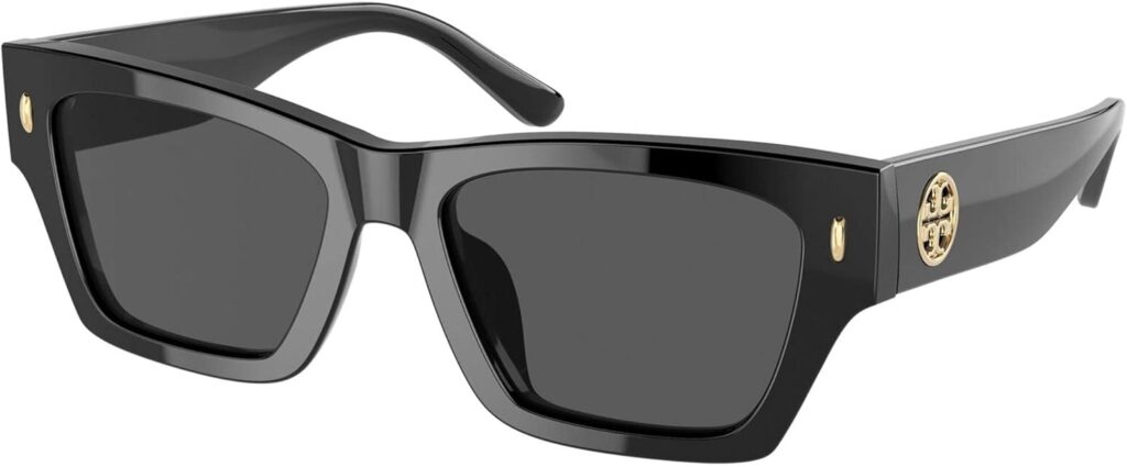 Tory Burch womens Ty7169u Universal Fit Rectangular Sunglasses Tory Burch womens Ty7169u Universal Fit Rectangular Sunglasses