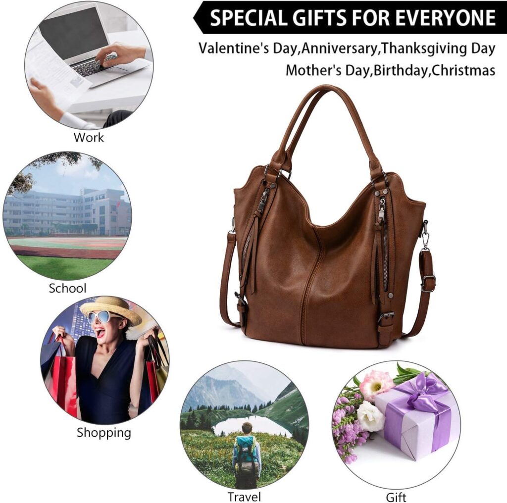 Tote Bag for Women PU Leather Shoulder Bags Fashion Hobo Bags Large Purse and Handbags with Adjustable Shoulder Strap Tote Bag for Women PU Leather Shoulder Bags Fashion Hobo Bags Large Purse and Handbags with Adjustable Shoulder Strap