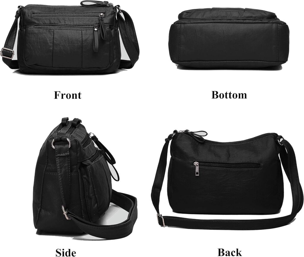 VOLGANIK ROCK Purses for Women Soft PU Leather Shoulder Bag Ladies Crossbody Purse and handbags Lightweight Pocketbook