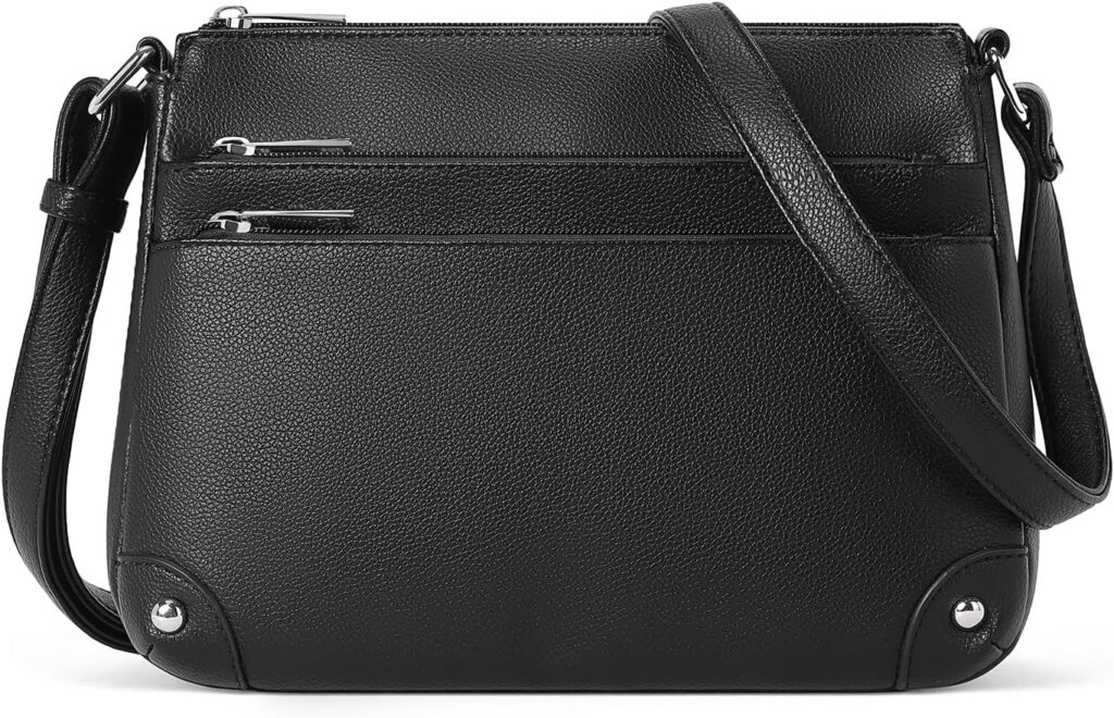 WESTBRONCO Crossbody Bags for Women, Medium Size Shoulder Handbags, Satchel Purse with Multi Zipper Pocket